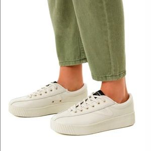 Tretorn Leather Platform Nylite Sneakers